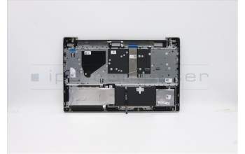 Lenovo 5CB1A24857 C-Cover with keyboard, Czech/Slovakian, Platinum Grey, Backlight, Fingerprint