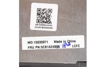 Lenovo 5CB1A24886 C-Abdeckung mit Tastatur, Belgisch, Grafitgrau, Hintergrundbeleuchtung, Ohne_Fingerabdruckscanner