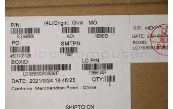 Lenovo 5CB1A98966 Tastatur inkl. Topcase ASM_FRAL81YQNBLNFPPGML