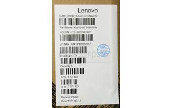 Lenovo 5CB1B00957 Tastatur inkl. Topcase ASM_ENG H 82CU LIG_SR
