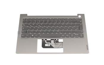 5CB1B02457 Original Lenovo Tastatur inkl. Topcase DE (deutsch) grau/grau mit Backlight