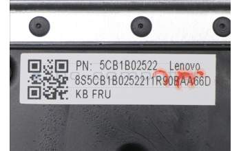 Lenovo 5CB1B02522 Tastatur inkl. Topcase ASM B 82GJ UK