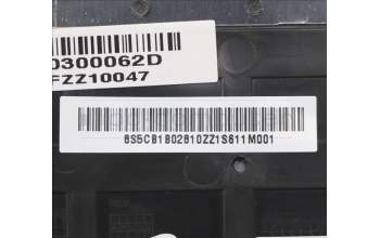 Lenovo 5CB1B02810 C-Cover with keyboard, Bulgarian, Grey, UK