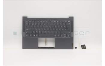 Lenovo 5CB1B05295 C-Cover with keyboard,Hungarian,Grey