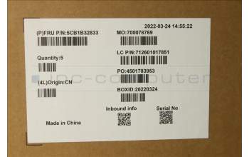 Lenovo 5CB1B32833 Tastatur inkl. Topcase ASM_ENG WT 82EG SR