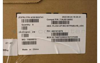 Lenovo 5CB1B33741 Tastatur inkl. Topcase ASM_USA ENG C 20VD MGBL