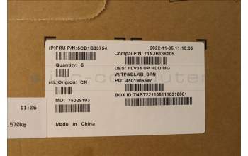 Lenovo 5CB1B33754 Tastatur inkl. Topcase spanisch C 20VD HDMGBL