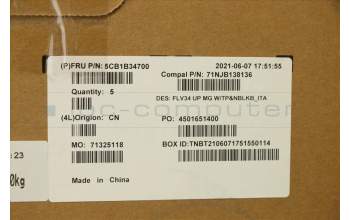 Lenovo 5CB1B34700 Tastatur inkl. Topcase ASM_ITA C 20VD MGNBL