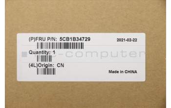 Lenovo 5CB1B34729 Tastatur inkl. Topcase ASM_HIN C 20VD HDMGNBL