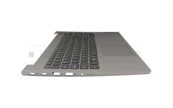 5CB1B34810 Original Lenovo Tastatur inkl. Topcase US (englisch) grau/grau mit Backlight