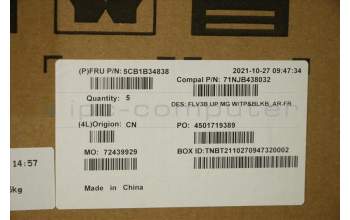 Lenovo 5CB1B34838 Tastatur inkl. TopcaseASM_FRA/ARA C20VG MGBL