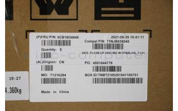 Lenovo 5CB1B34846 Tastatur inkl. TopcaseASM_TC C20VG HD MGBL