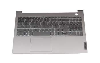 5CB1B34953 Original Lenovo Tastatur inkl. Topcase UK (englisch) dunkelgrau/grau mit Backlight
