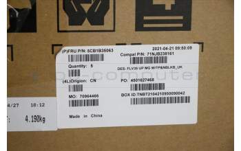 Lenovo 5CB1B35063 Tastatur inkl. TopcaseASM_UK C20VE MGNBL