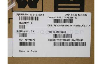 Lenovo 5CB1B35064 Tastatur inkl. TopcaseASM_ITA C20VE MGNBL