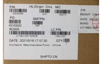 Lenovo 5CB1B42865 Tastatur inkl. Topcase ASM_BUL L82FG FPABBLML