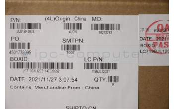 Lenovo 5CB1B42902 C-Abdeckung mit Tastatur, Deutsch, tiefblau, Ohne_Hintergrundbeleuchtung, Fingerabdruckleser