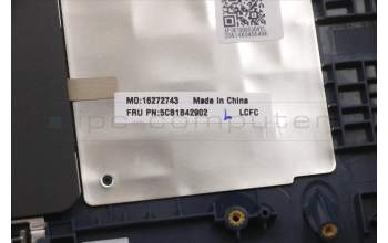 Lenovo 5CB1B42902 C-Abdeckung mit Tastatur, Deutsch, tiefblau, Ohne_Hintergrundbeleuchtung, Fingerabdruckleser