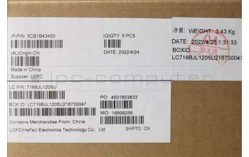 Lenovo 5CB1B43455 Tastatur inkl. Topcase ASM_NORDICL82FGNFPABNBL