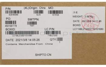 Lenovo 5CB1B43499 Tastatur inkl. Topcase ASM_BEL L82LA LIG_SR