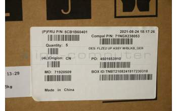 Lenovo 5CB1B60401 Tastatur inkl. Topcase deutsch C 81XE BLKB