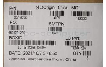 Lenovo 5CB1B62090 Tastatur inkl. Topcase spanisch L82H8FPABBL