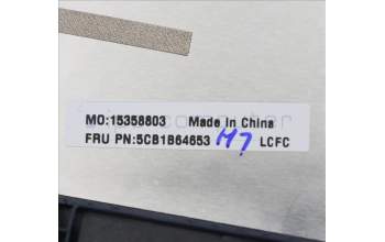 Lenovo 5CB1B64653 C-Cover with keyboard,Switzerland,Abyss Blue,Non_Backlight,FingerPrint