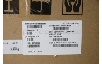 Lenovo 5CB1B65896 Tastatur inkl. Topcase_ARA C82FE ALBUW FPBL