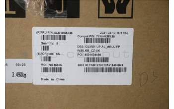 Lenovo 5CB1B65945 Tastatur inkl. Topcase_CZE/SLK C82FE ALBUW FPBL