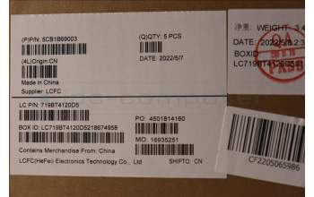 Lenovo 5CB1B69003 Tastatur inkl. Topcase ASM_BEL L82H8FPSDBL