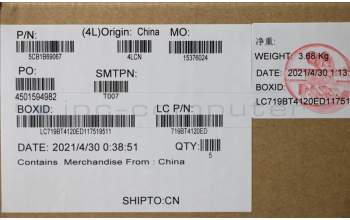 Lenovo 5CB1B69067 Tastatur inkl. TopcaseASM_CZE/SLKL82H8NFPABBL