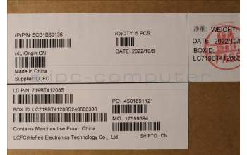 Lenovo 5CB1B69136 Tastatur inkl. Topcase ASM_HBWL82H8NFPAGBL