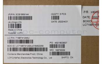 Lenovo 5CB1B69144 Tastatur inkl. Topcase ASM_PORL82H8NFPAGBL