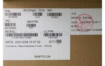 Lenovo 5CB1B69240 Tastatur inkl. TopcaseASM_HBWL82H8NFPAGNBL