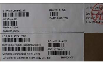 Lenovo 5CB1B69293 Tastatur inkl. TopcaseASM_KORL82H8NFPGBNBL