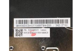 Lenovo 5CB1B96323 Tastatur inkl. Topcase ASM_NORDIC W82HVFPBL GY