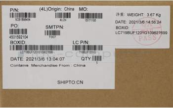 Lenovo 5CB1B96454 Tastatur inkl. Topcase ASM_FRA L82KB BK DIS