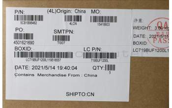 Lenovo 5CB1B96462 Tastatur inkl. Topcase ASM_ITA L82KB BK DIS