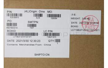 Lenovo 5CB1B96475 Tastatur inkl. Topcase ASM_TUR L82KB BK DIS