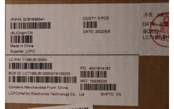 Lenovo 5CB1B96541 Tastatur inkl. Topcase ASM_UK L82H9 FP A/BDIS