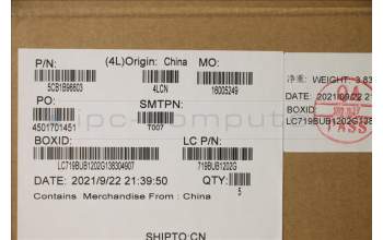 Lenovo 5CB1B96603 Tastatur inkl. Topcase ASM_UK L82H9 FP A/GDIS