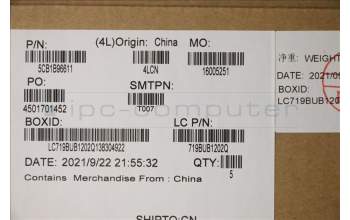 Lenovo 5CB1B96611 Tastatur inkl. Topcase ASM_FRA L82H9 FP A/GDIS