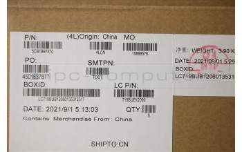 Lenovo 5CB1B97570 Tastatur inkl. Topcase schweiz L82H9 NFPA/GDIS