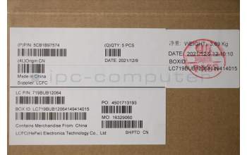 Lenovo 5CB1B97574 Tastatur inkl. Topcase ASM_UK L82H9 NFPA/GDIS