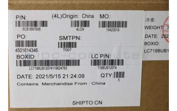 Lenovo 5CB1B97608 Tastatur inkl. TopcaseASM_CZE/SLKL82H9NFPA/GUMA