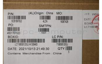 Lenovo 5CB1B97622 Tastatur inkl. Topcase ASM_FRA L82H7 AB FP BLD