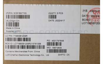 Lenovo 5CB1B97703 Tastatur inkl. Topcase schweiz L82H7 AB NFPBLD