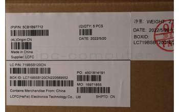 Lenovo 5CB1B97712 Tastatur inkl. Topcase ASM_ITA L82H7 ABNFPNBLD