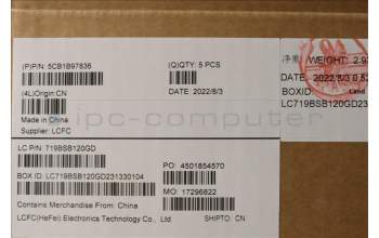 Lenovo 5CB1B97836 Tastatur inkl. Topcase ASM_TC L82H7 AG FP NBLD