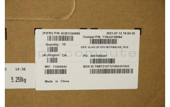 Lenovo 5CB1C04886 Tastatur inkl. TopcaseASM_RUS C82L3 StoBL